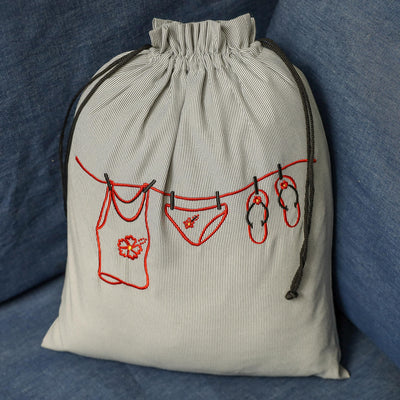 Ladies' Undergarment Bag: Gumamela