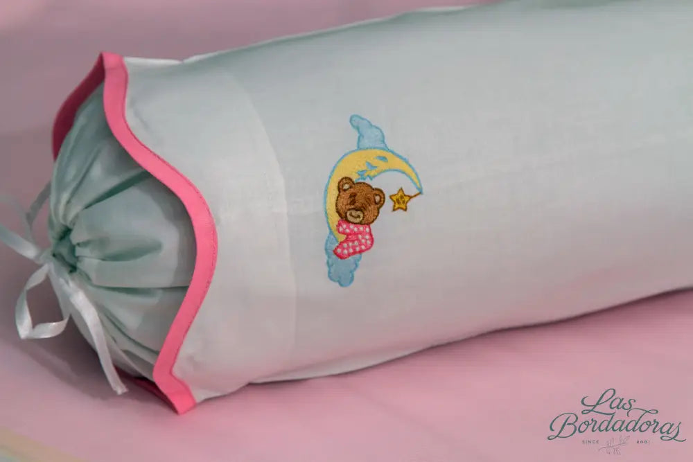 Baby Bolster Teddy Moon / Pink main