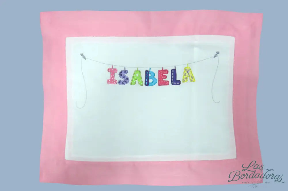 Baby Boudoir Applique Alphabet / Pink main