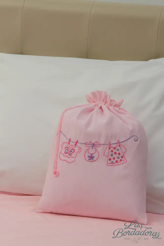 Baby Laundry Bags Clothesline / Pink main
