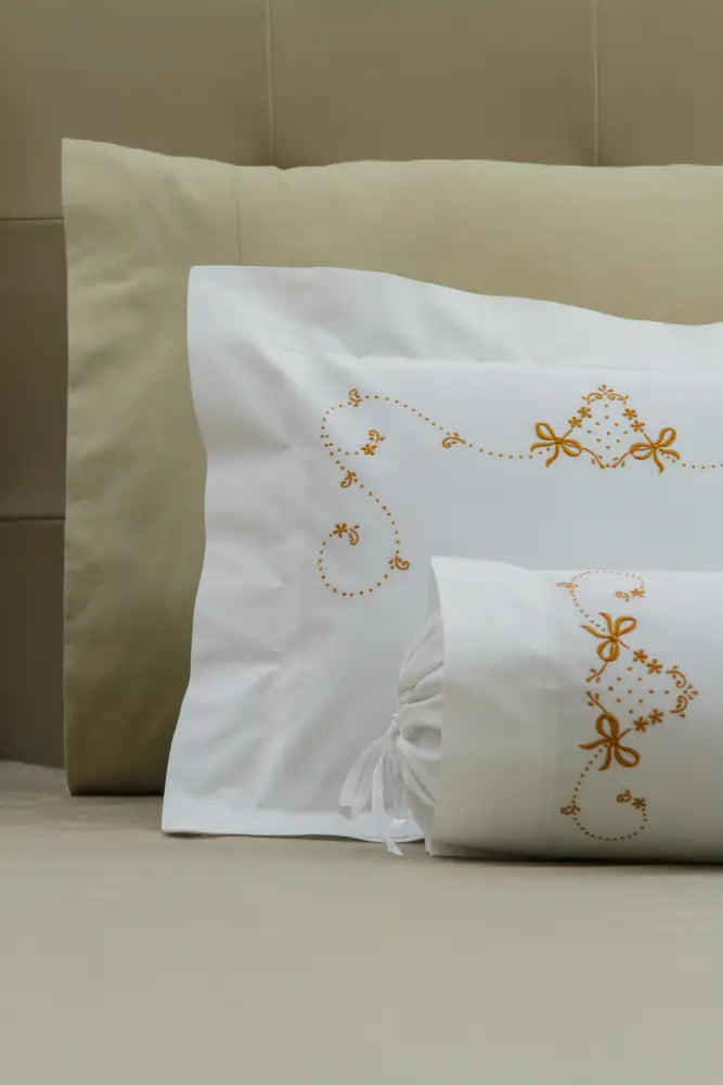 Boudoir & Bolster Cases Dotted Scroll / Gold / 300