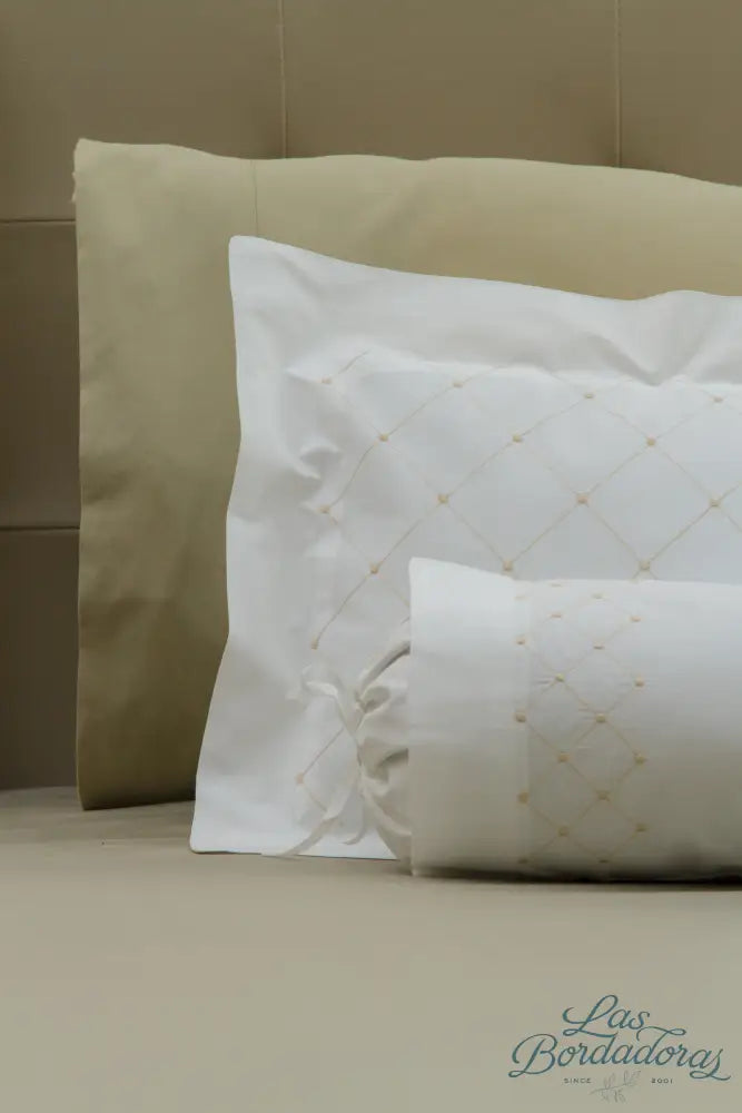 Boudoir & Bolster Cases Diamond Pearls / Ecru / 600
