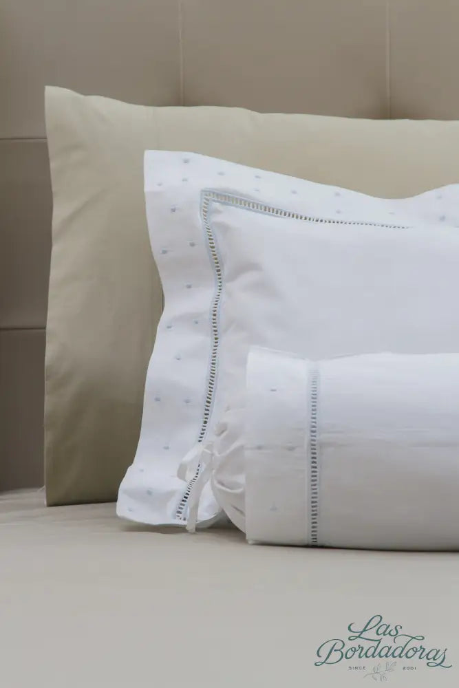 Boudoir & Bolster Cases Lace & Dots / Blue / 300