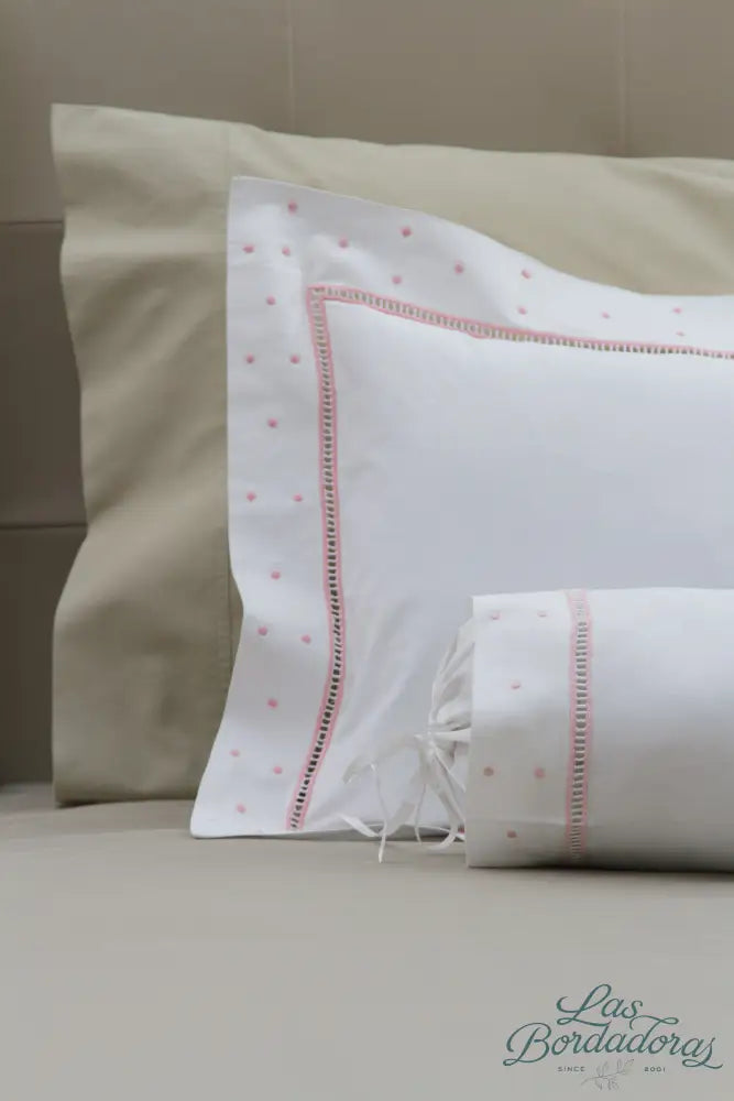 Boudoir & Bolster Cases Lace & Dots / Pink / 300