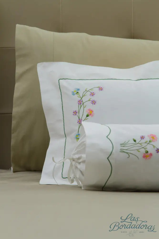Boudoir & Bolster Cases Spring Flower / Celadon Green / 300