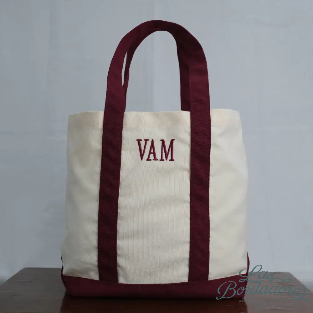 Canvas Tote Bag Maroon main