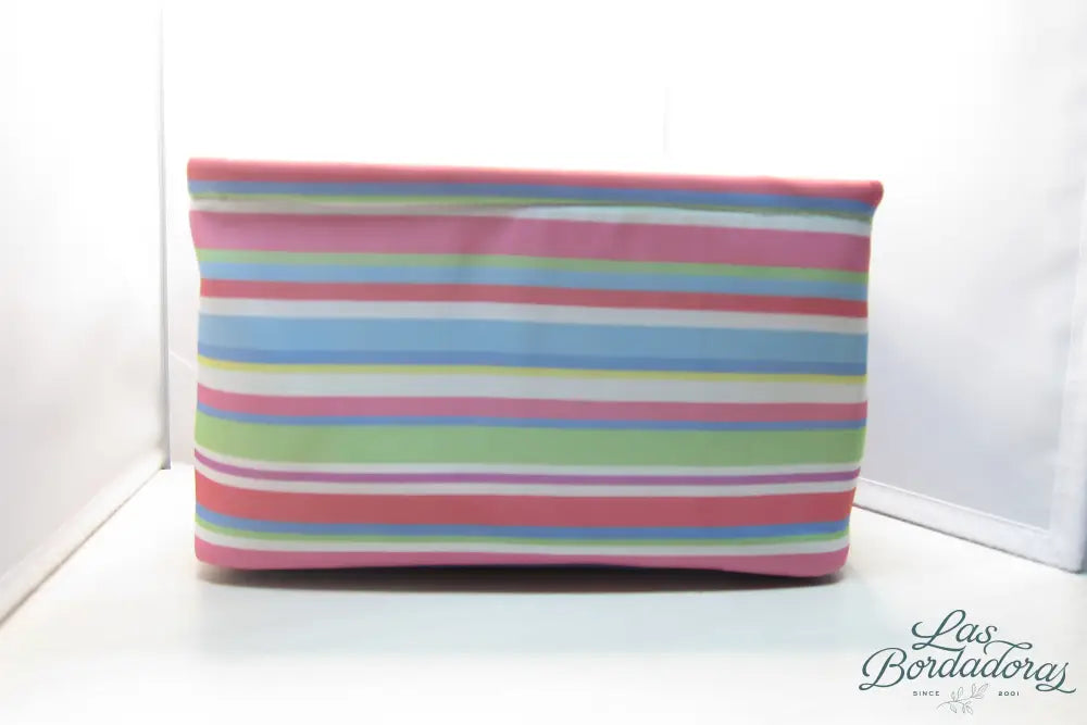 Catch All Bins Pink Stripes main