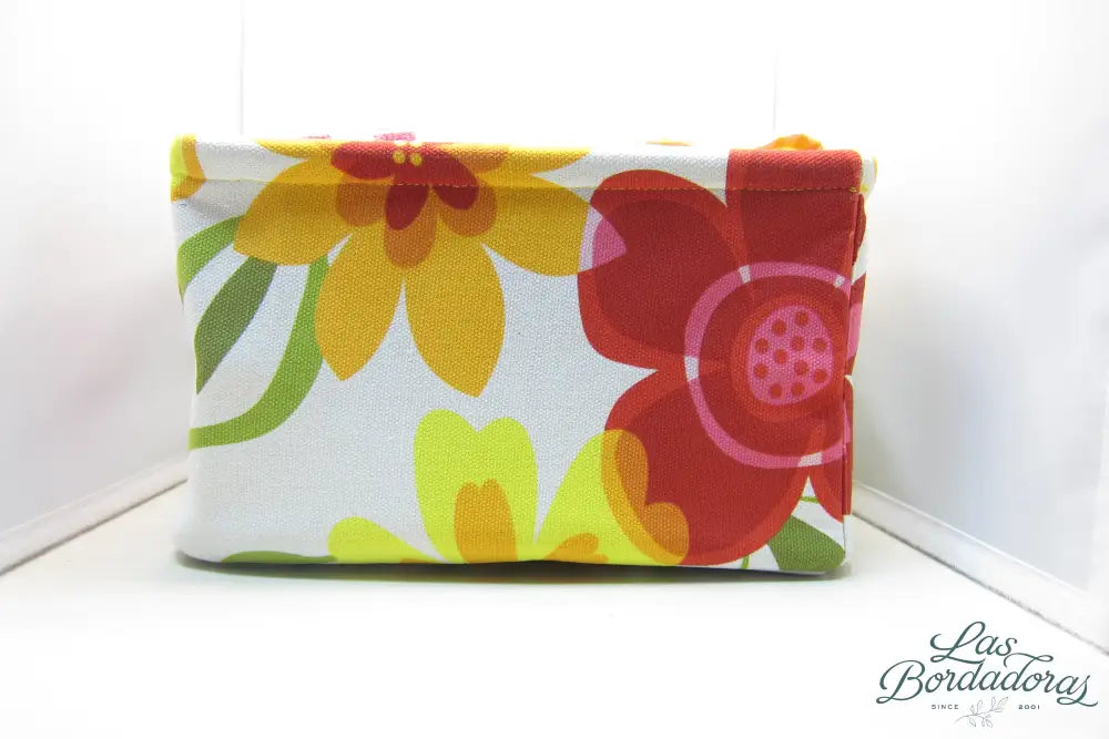 Catch All Bins White Floral Canvas main