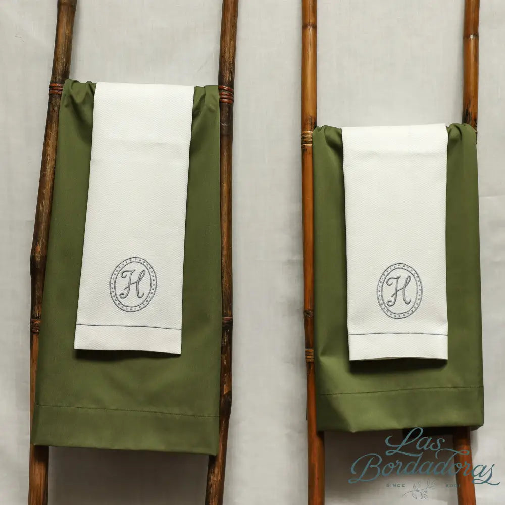 Guest Towels Oval Dots / Gray main