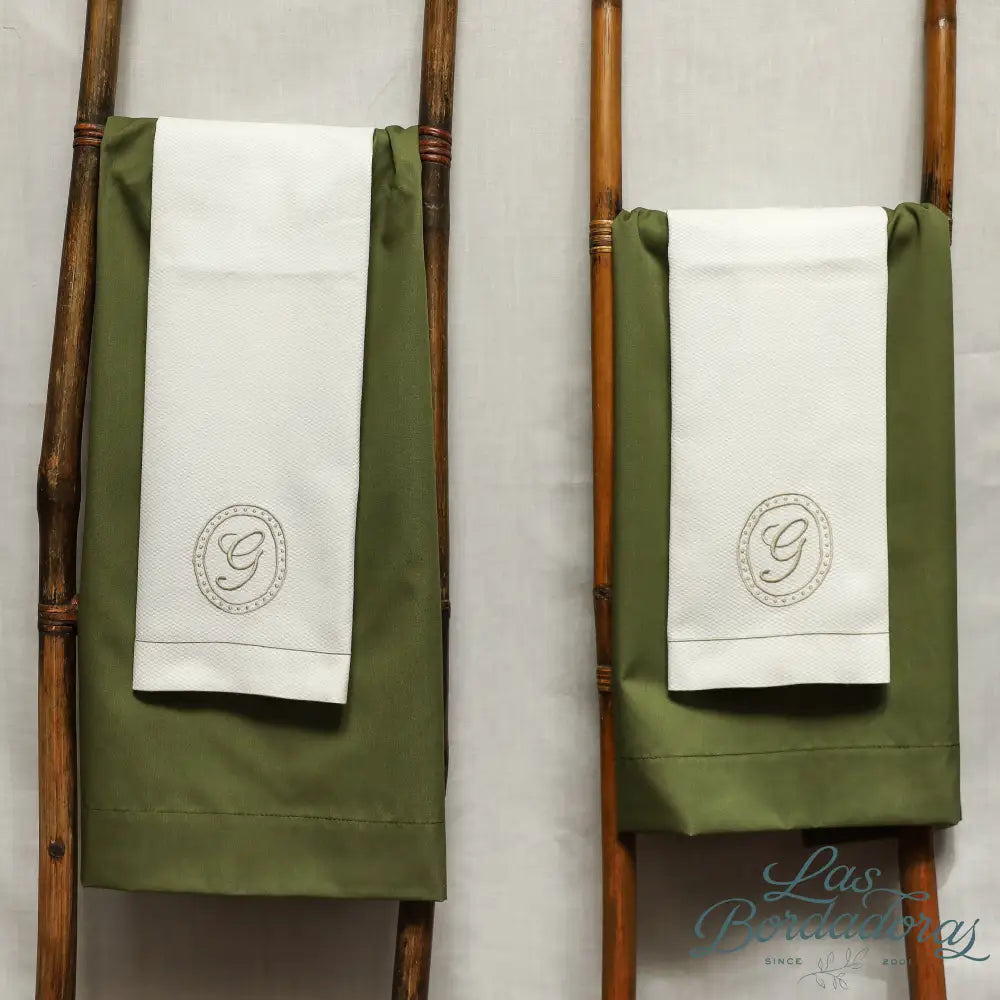 Guest Towels Oval Dots / Taupe main