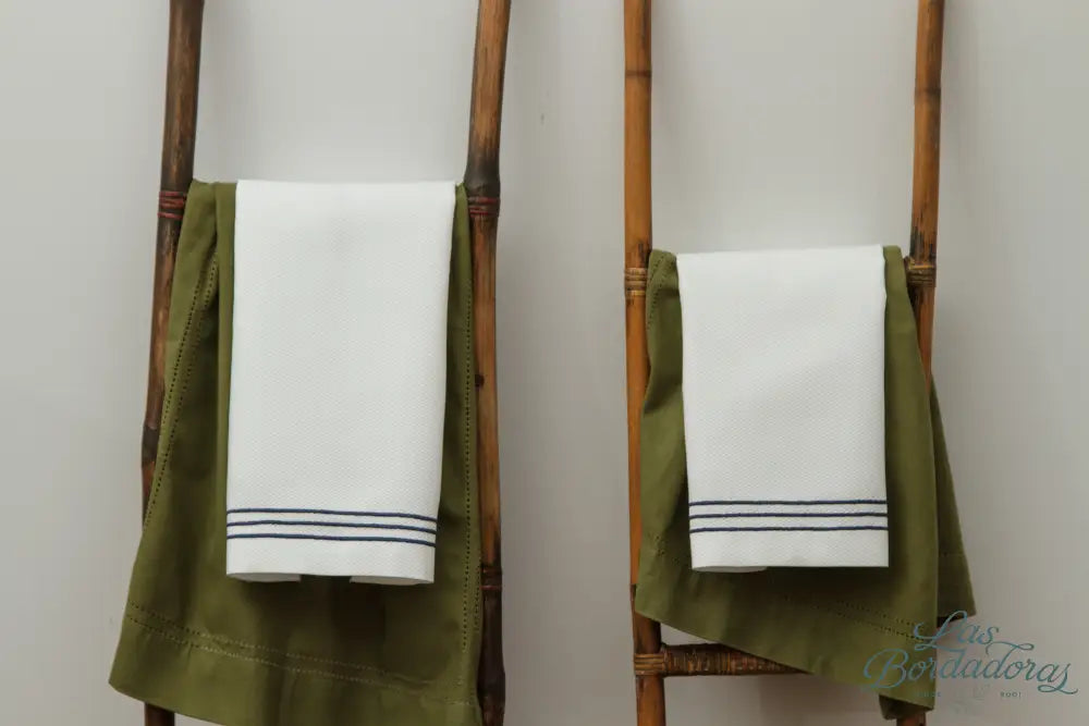 Guest Towels Satin Lines / Navy Blue main