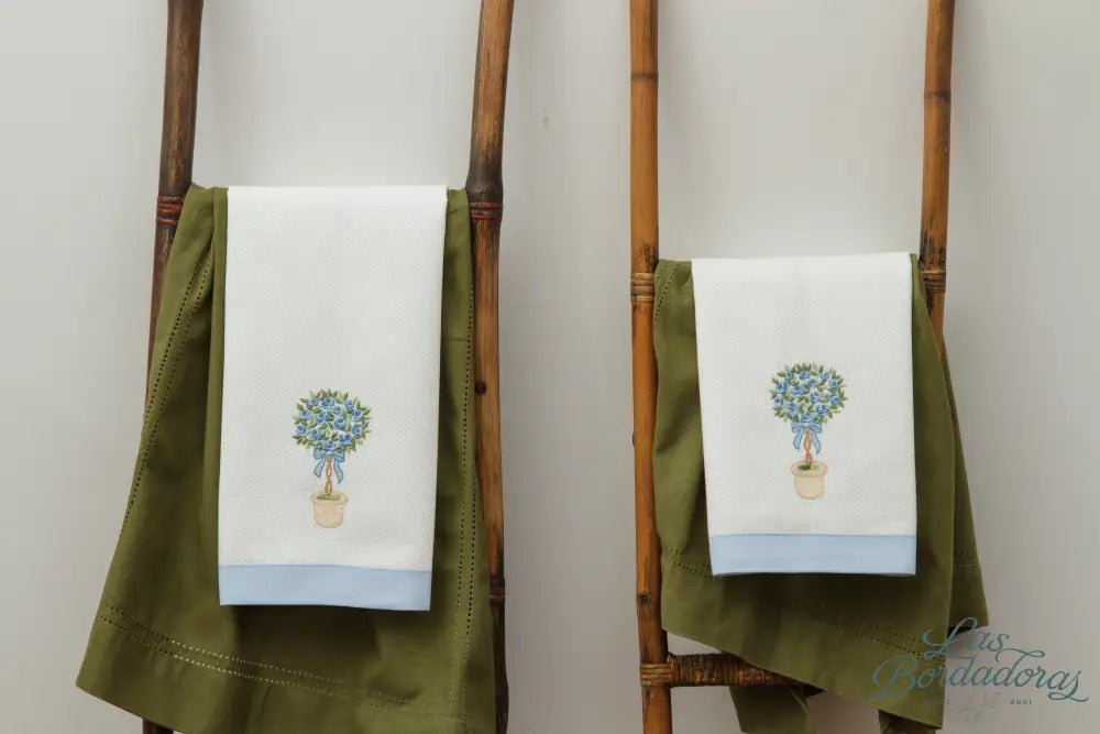 Guest Towels Topiary / Blue main