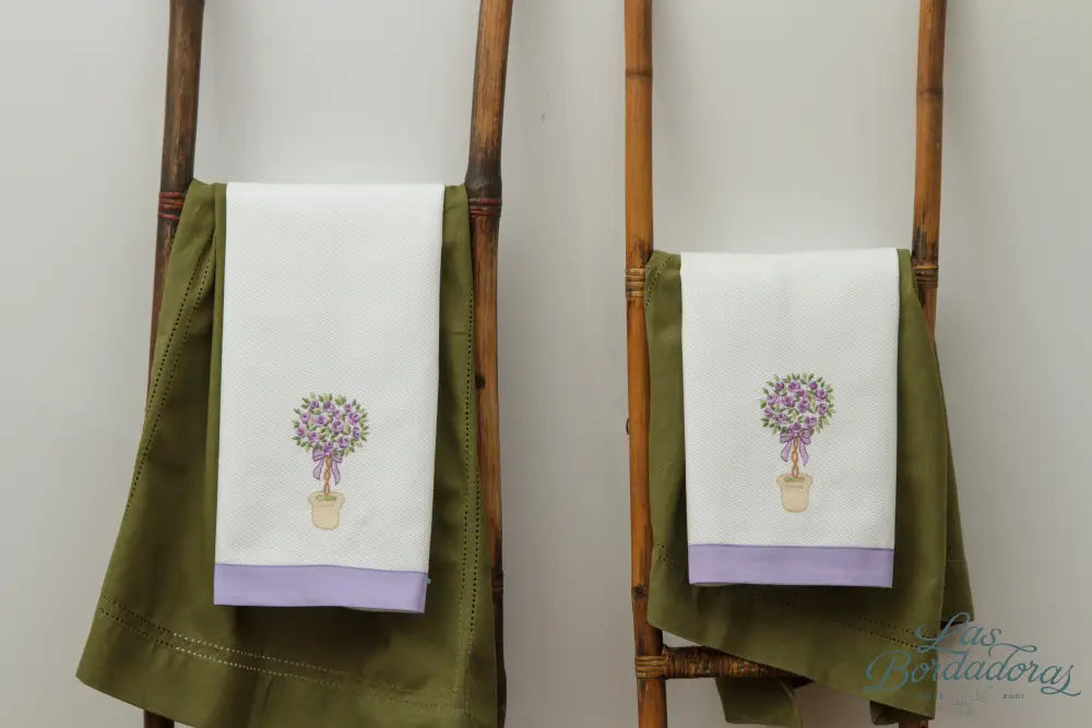 Guest Towels Topiary / Lavender main
