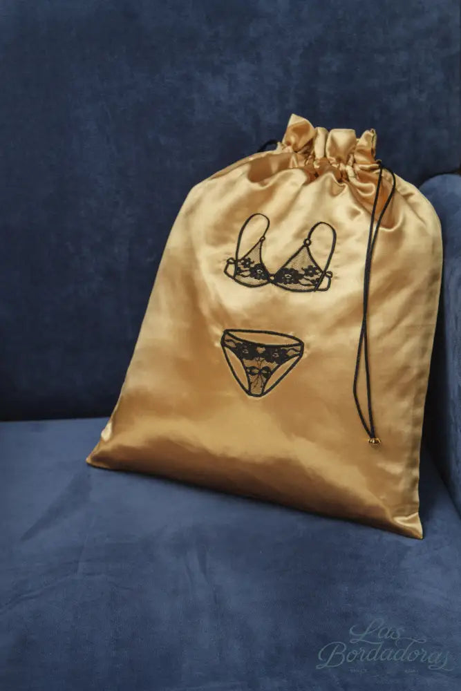 Ladies Undergarment Bags Lace / Gold main