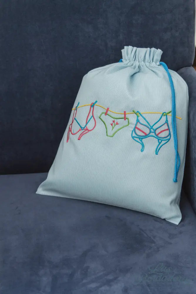 Ladies Undergarment Bags Tulips / Aqua main