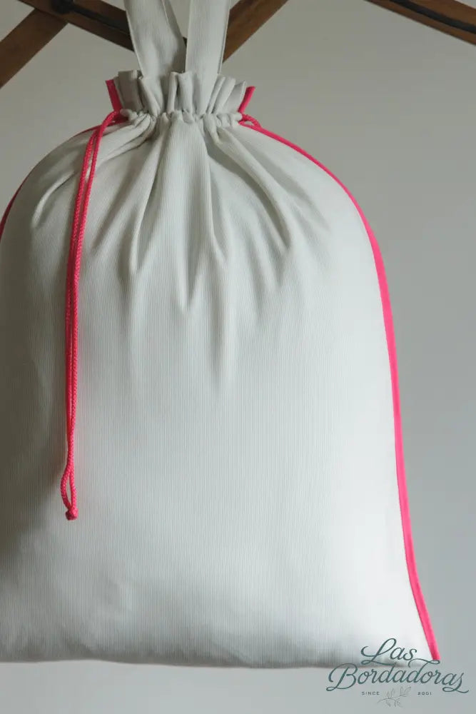 Laundry Bags Small / Gray with Fuchsia main