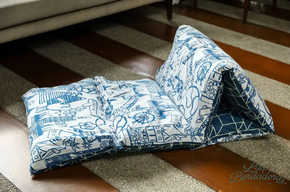 Pilllow Mattress Blue main