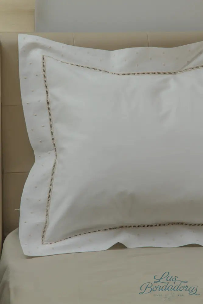 Shams Lace & Dots / Ecru