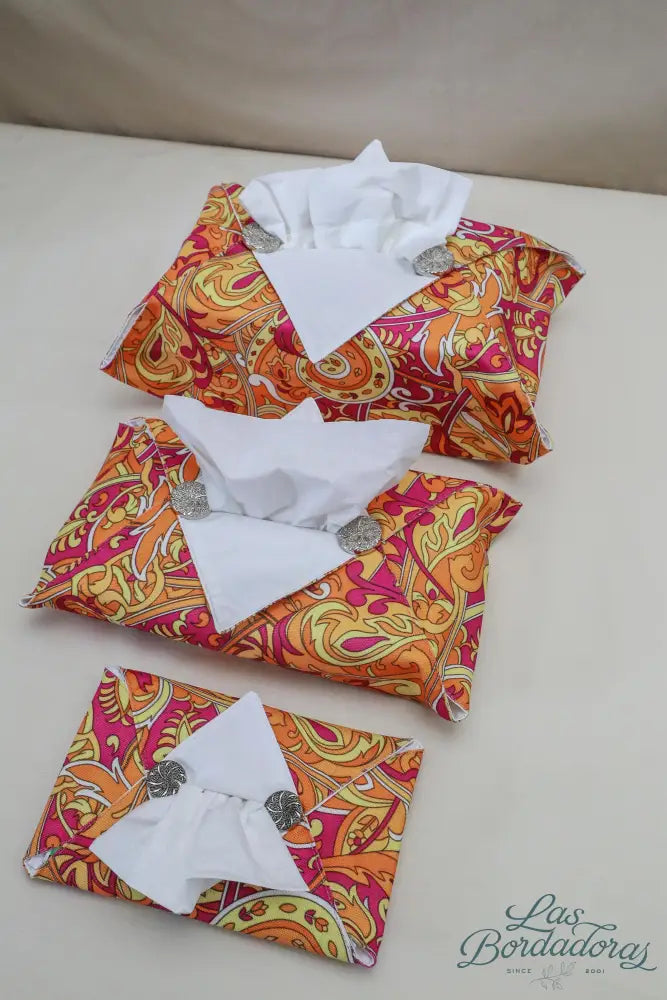 Tissue Box Covers Orange Flame / Small main