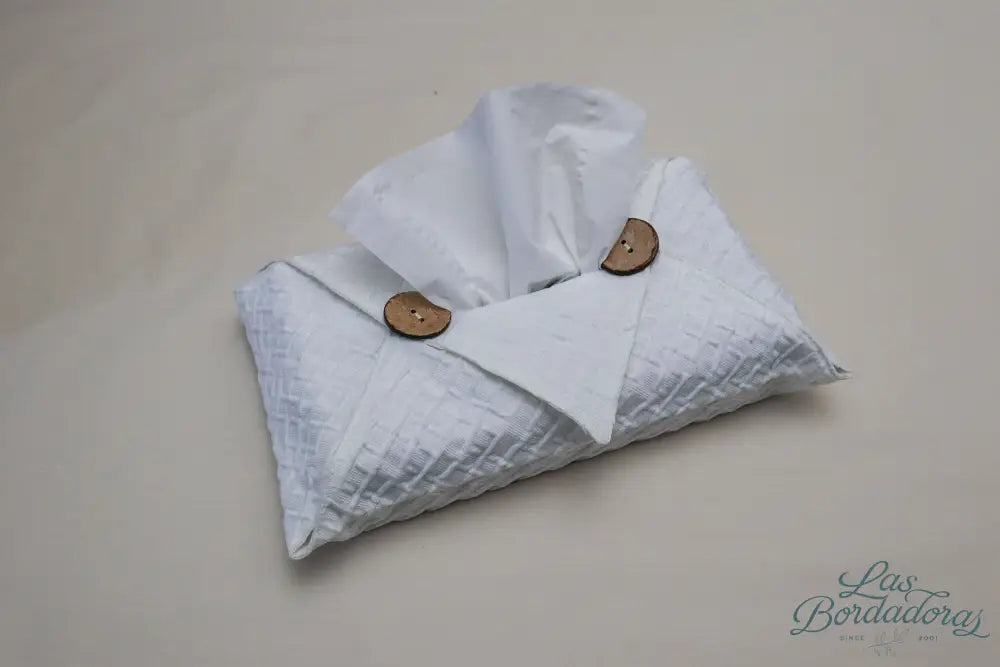 Tissue Box Covers White Rattan / Small main