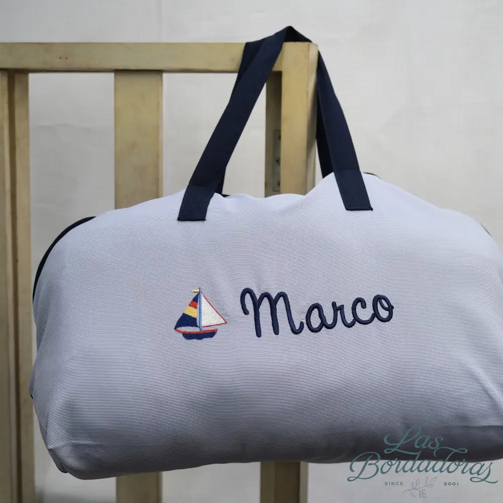 Travelling Baby Bag Boat / Navy Blue main